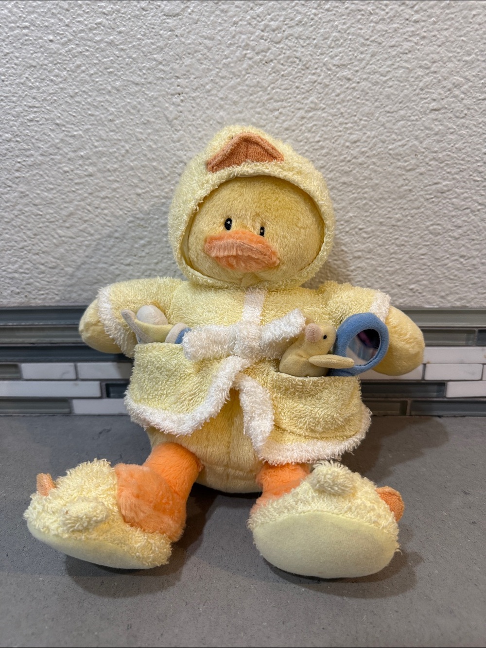Vintage Baby Gund "Little Quack-Ups" Duck Activity Plush (Model 58184)